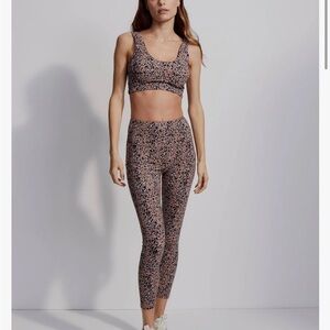 Varley animal Print Sports Bra and Leggings Set